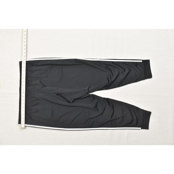 Adidas Women's Black White Skinny Sweatpants Plus Size 1X Drawstring - Picture 3 of 8